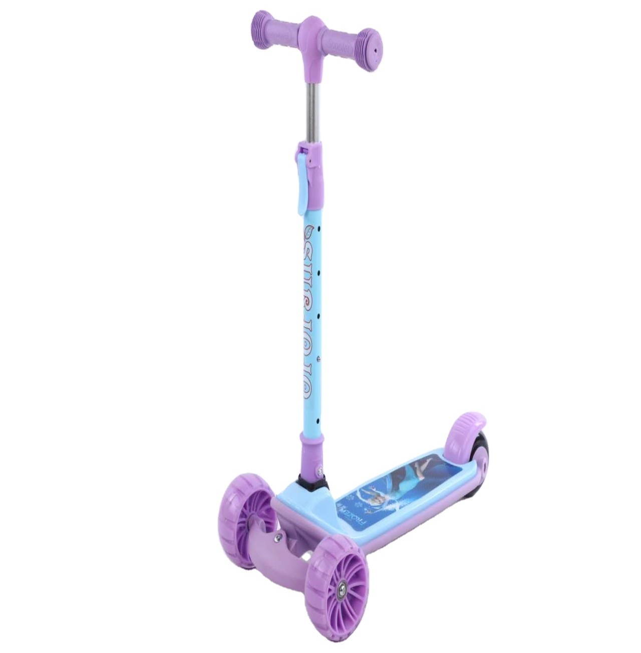 Children's scooter spray three wheel flash scooter baby's balance scooter