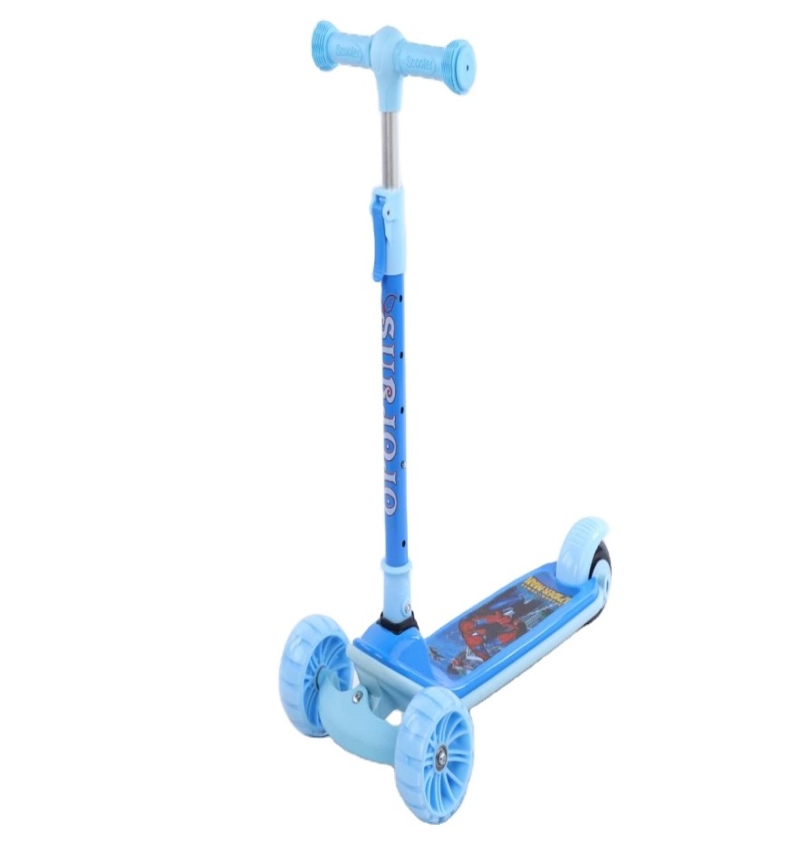 Children's scooter spray three wheel flash scooter baby's balance scooter