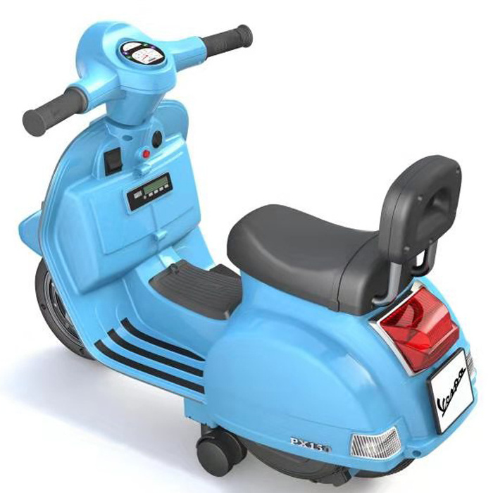 Licensed Vespa 2 big Wheels Electric ride on  Motorcycle for Kids, 6V Battery Powered Motorbike Scooter