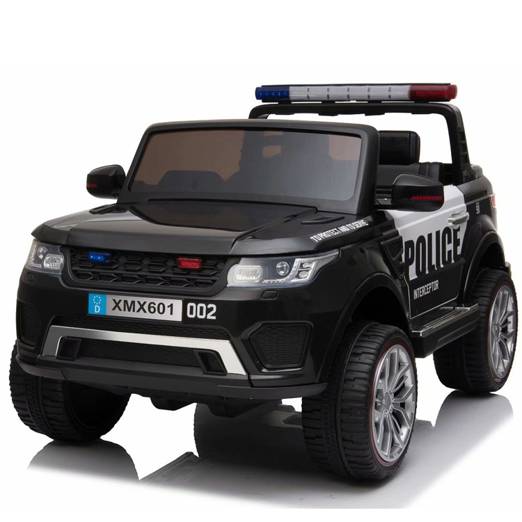 3-8 age Kids ride on Police Car Electric Truck SUV Cars Boy Outdoor Toy 2*Motors