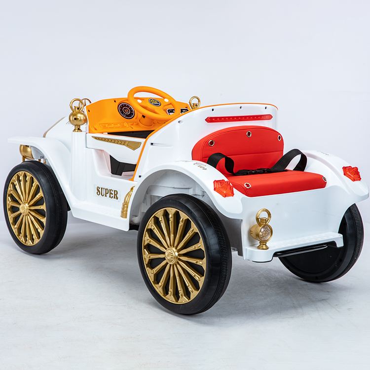 Newest  B/O Kids Ride On Car with Remote Control  Classic Sports Car for Kids 12V Battery Powered Ride On Toys with Sound