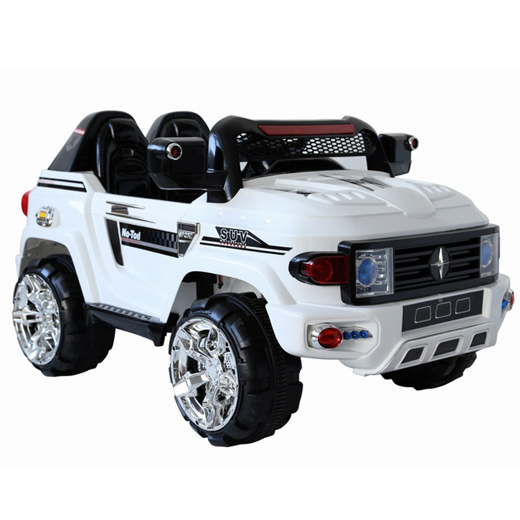 Moderno Kids Explorer 2 (Two) Seater 12V Power Children Ride-On Car Truck with R/C Parental Remote + EVA Rubber LED Wheels