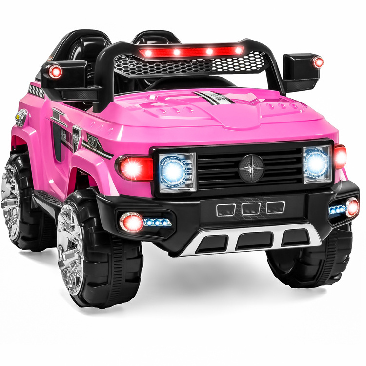 Moderno Kids Explorer 2 (Two) Seater 12V Power Children Ride-On Car Truck with R/C Parental Remote + EVA Rubber LED Wheels