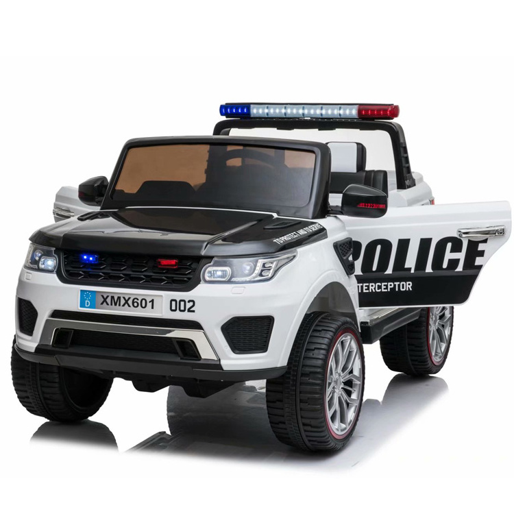 3-8 age Kids ride on Police Car Electric Truck SUV Cars Boy Outdoor Toy 2*Motors