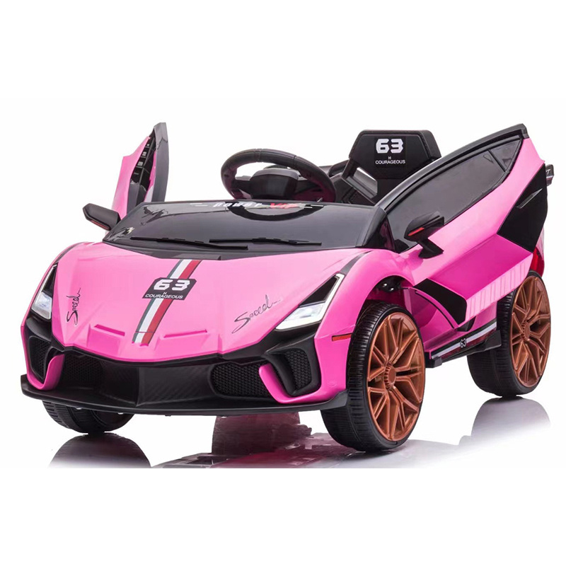 Pink Green Electric TOY CAR With Hydraulic Lever Two Doors