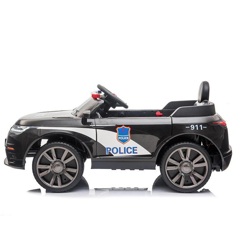 Kids Electric 12 Volt Ride On Toy Police Car Toy for Child with Speaker/Siren Sound