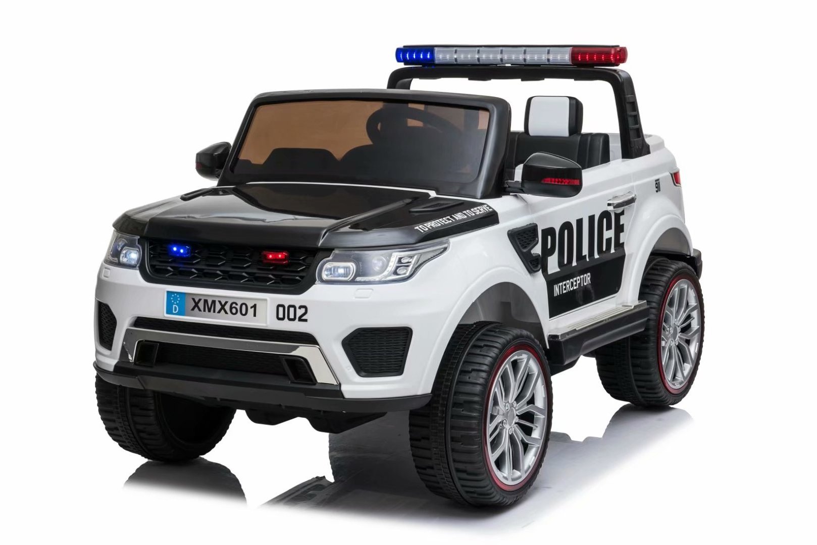 3-8 age Kids ride on Police Car Electric Truck SUV Cars Boy Outdoor Toy 2*Motors