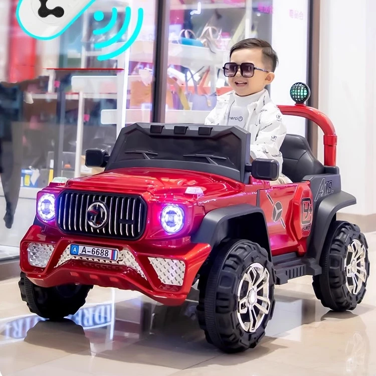 2024 Auto Universal Customized Cheap Driving Four Wheel 12V Ride On Toy Battery Racing Kids Electric Car