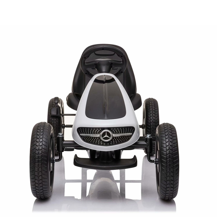 Official licensed Mercede Benz Kids Go Kart for Outdoor Use Racer Toy Ride On Car Pedal Powered Car w/4 Wheels