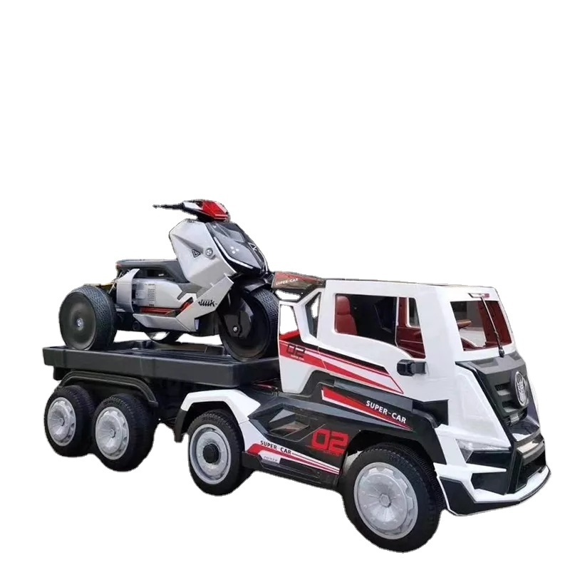 New Truck Ride on Toy Electric Children Truck and Trailer Car