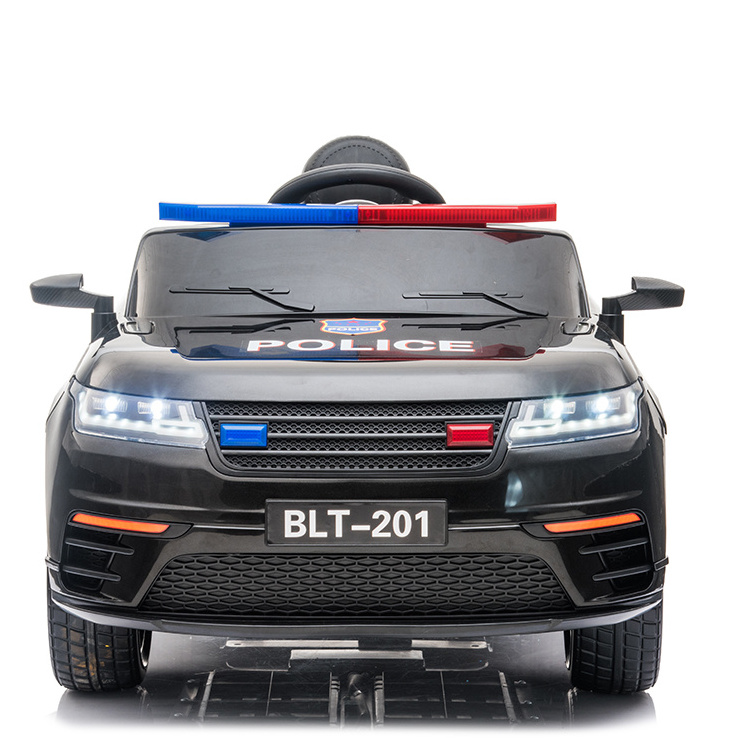 Kids Electric 12 Volt Ride On Toy Police Car Toy for Child with Speaker/Siren Sound