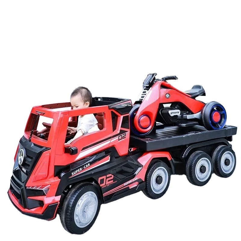 New Truck Ride on Toy Electric Children Truck and Trailer Car