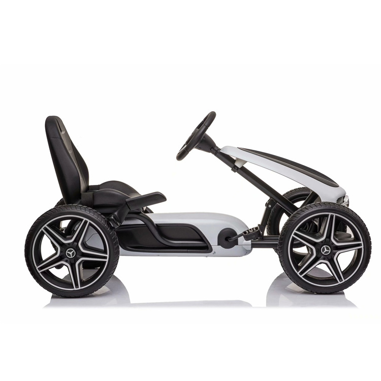 Official licensed Mercede Benz Kids Go Kart for Outdoor Use Racer Toy Ride On Car Pedal Powered Car w/4 Wheels