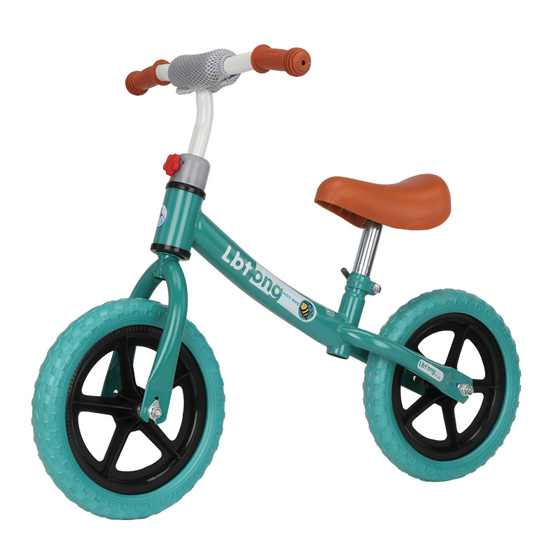 Factory price children's balance bike scooter without pedals 12 inch tires single speed balanced bike