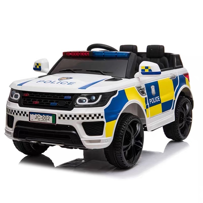 Remote Control 2 Seats Electric Baby Police Car 12V Ride On Car for Kids