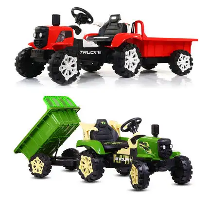 Wholesale Factory Children Toys 2023 Top Sale Kids Cars For Boys And Girls Electric Ride On 6V Tipper Tractor Children Car Toys