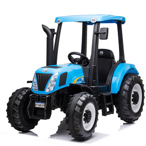 Newest LICENSED NEW HOLLAND T7  12V Ride Remote Control  Electric Car For Kids Battery Cars Kids Drive tractors for kids