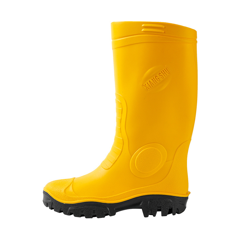 High quality Toe knee PVC rain boots waterproof and non-slip for men