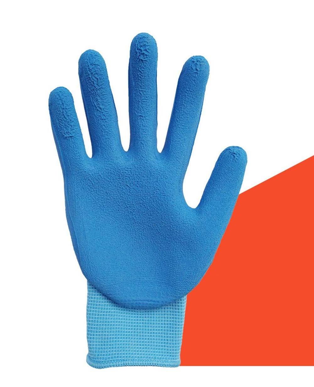 Multicolored Kids Rubber Coated Safety Work Gloves Child Protection Waterproof Nitrile Gardening Gloves