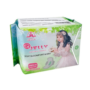 Wholesale eco friendly disposable organic cotton sanitary pads feminine hygiene products