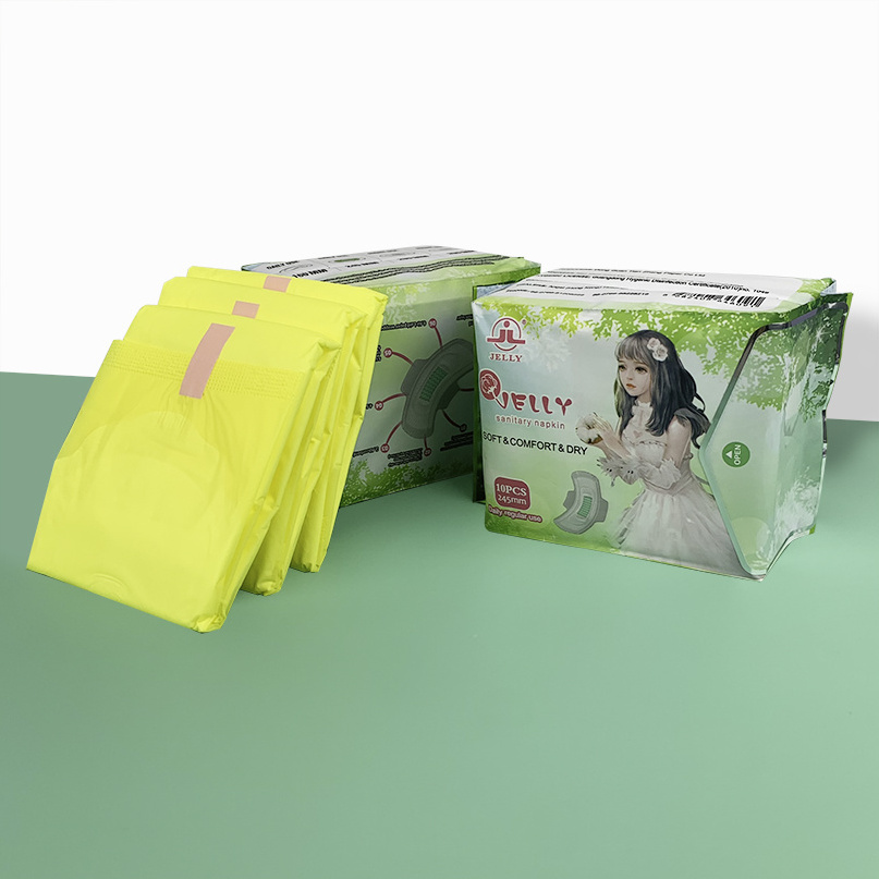 Wholesale eco friendly disposable organic cotton sanitary pads feminine hygiene products