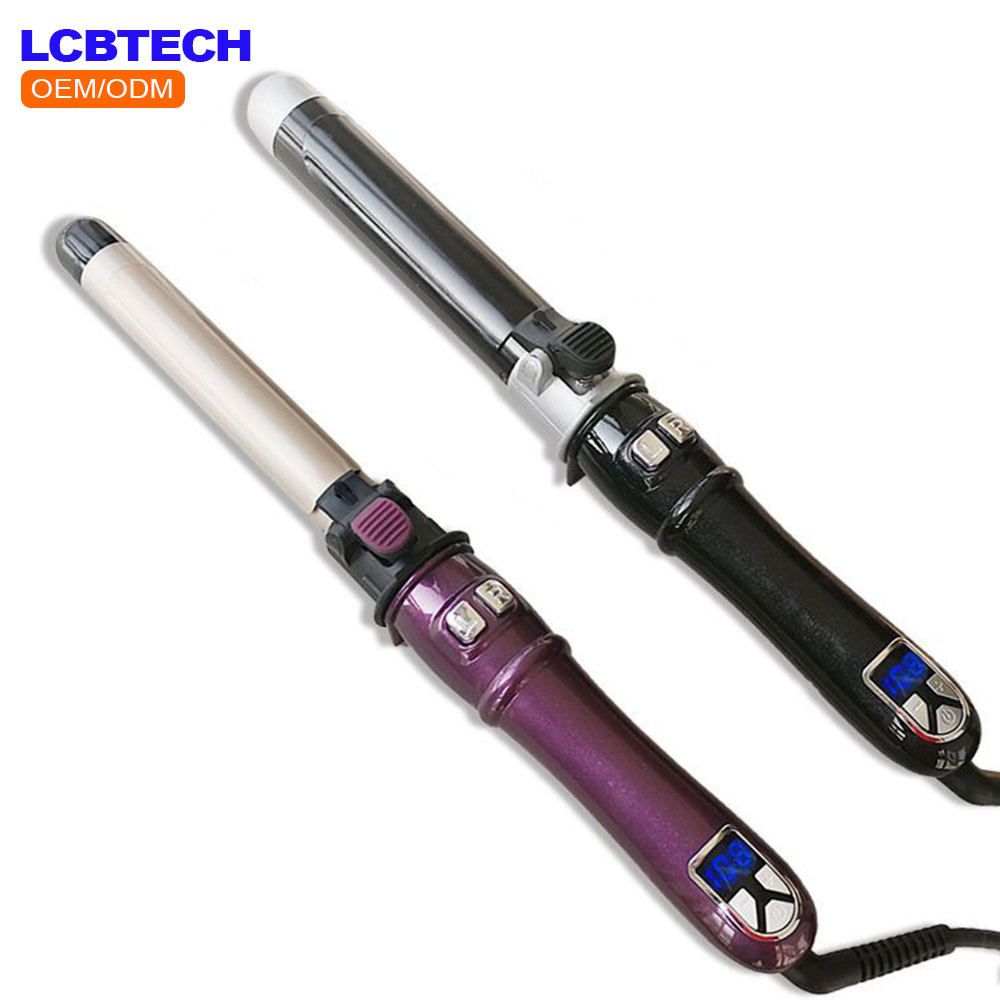 Hair Styling Tools 360 Degree Rotating Wire Rotation Automatic Hair Curler,Ceramic Ionic LCD Hair Waver Curling Iron