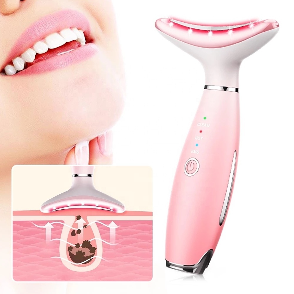 Portable  Beauty Tools Skin Care Anti-wrinkle Face Massager Neck Tightening LED Light Therapy Device Massager