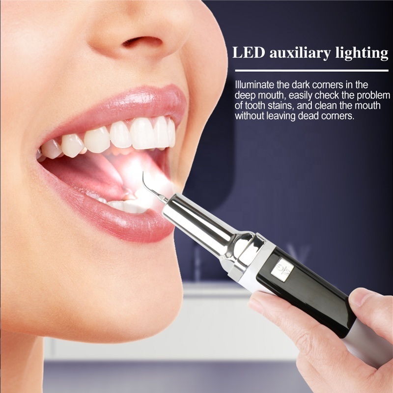 Popular Household Oral Tooth Whitening Pen IPX7 Rechargeable Dental Care Portable Electric Dental Scaler Calculus Remover