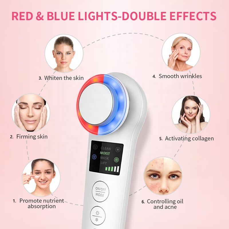 2022  Top Selling New Invented Cool  Face Lifting Skin Care Device Machine Hot And Cold Facial Massager