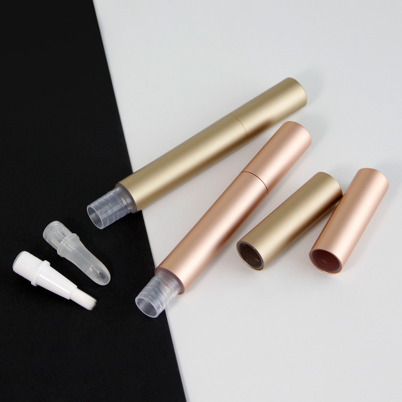 brush tip applicator lip gloss 2ml 3ml twist cosmetic gold empty Nail Polish cuticle oil  pen