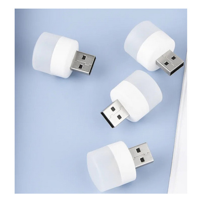 WSY Mini Bulb Shape LED Light USB Night Light Power Bank Portable Mini Home USB Light for Laptop