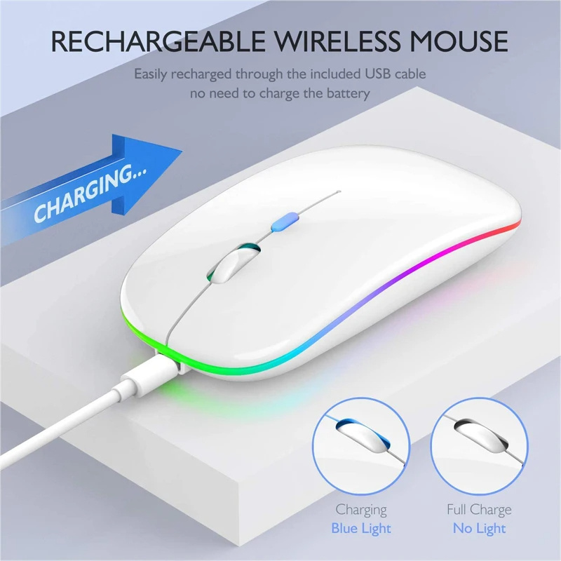 SY78 2.4G USB Computer Mouse Wireless Gamer Gaming Mice LED Light Desktop Pc Wireless Mouse Custom Wireless Mouse For Laptop