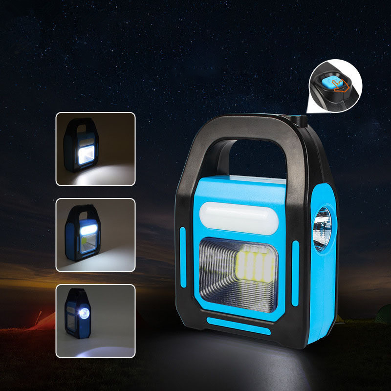 ZXX Rechargeable solar powered emergency lights usb charging camping lamps lanterns for outdoor home tent LED Work Lights