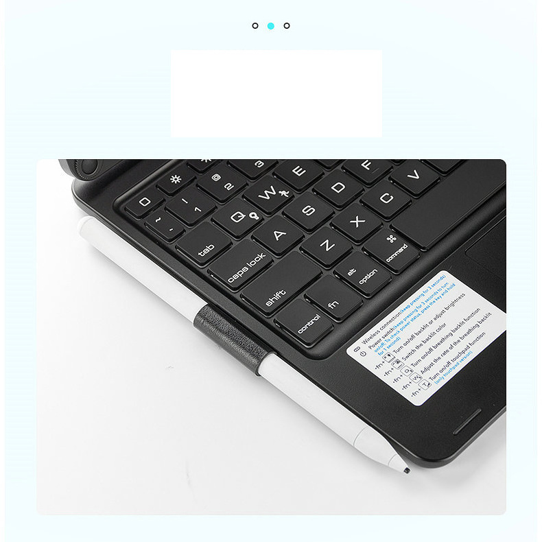 SY238 360 Degree Rotation iPad Keyboard with ABS Material Protective Case for iPad Pro 12.9