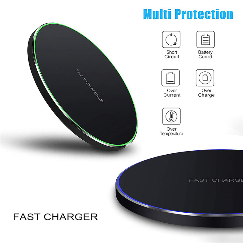 15W 10W Qi Wireless Charge Pad LED Light Fast Charging Wireless Charger for iPhone 11 12 13 X XR XS Max 8 Charger Wireless