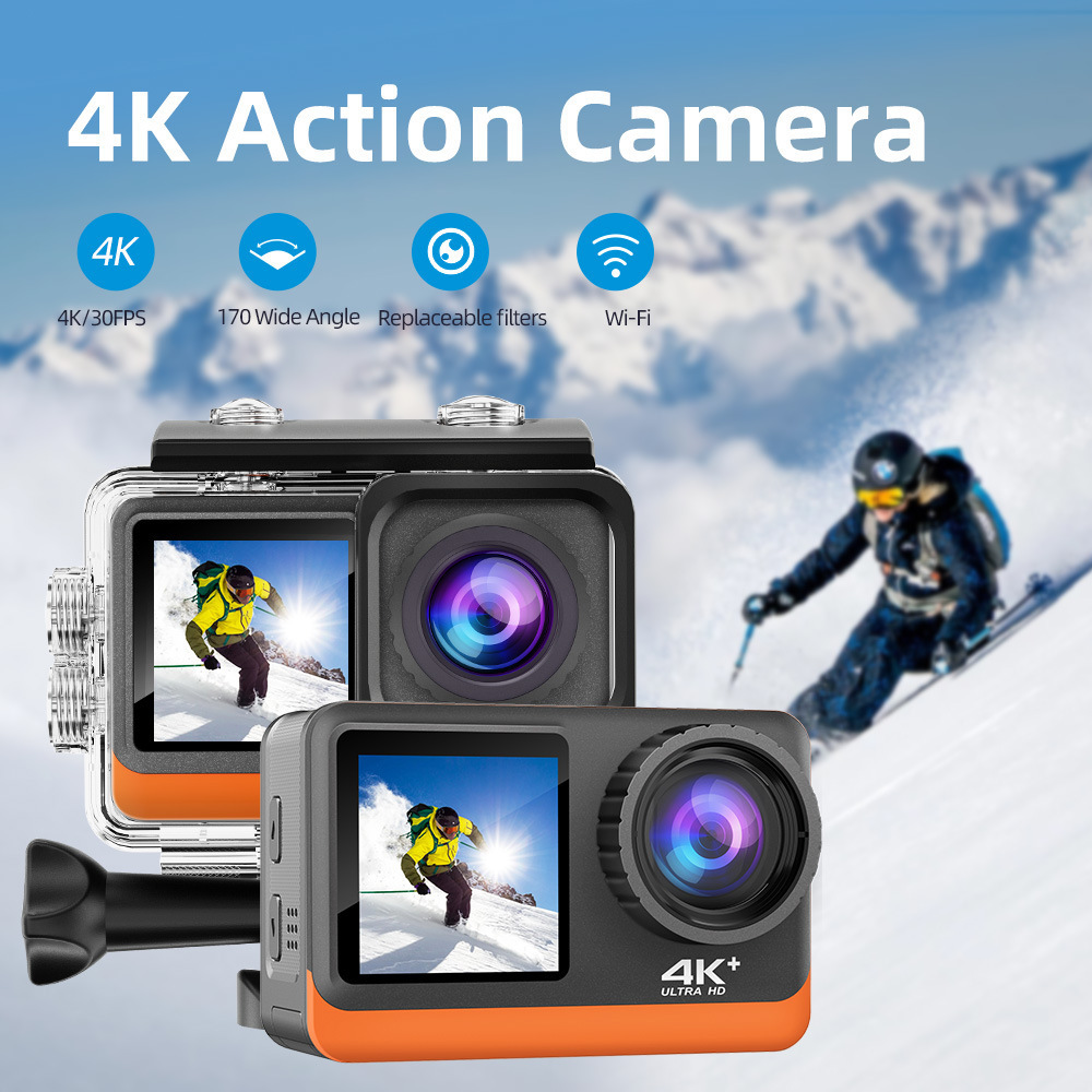 CJ107 New Arrival 4K 30fps 60fps WiFi Action Camera Video Camcorders Suction Mount Anti Shake Sports Camera