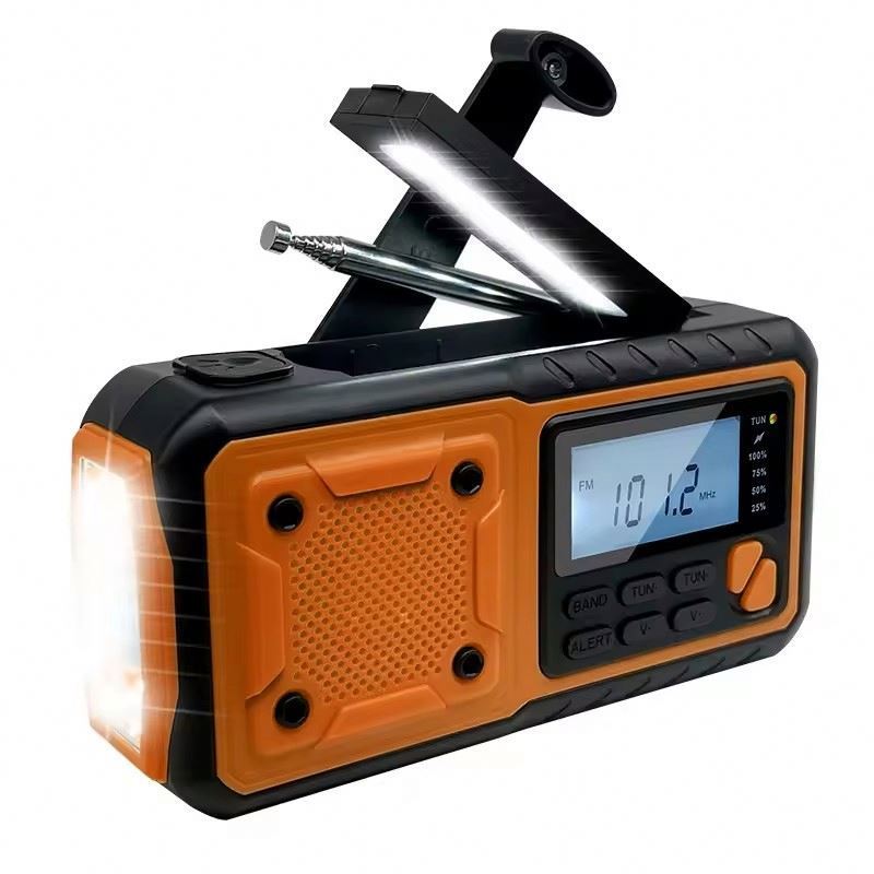 CJ90 Emergency Weather Solar Crank Dynamo LED Pocket Dab NOAA AM FM SW WB Flashlight Crank Radio With Solar Dynamo Radio