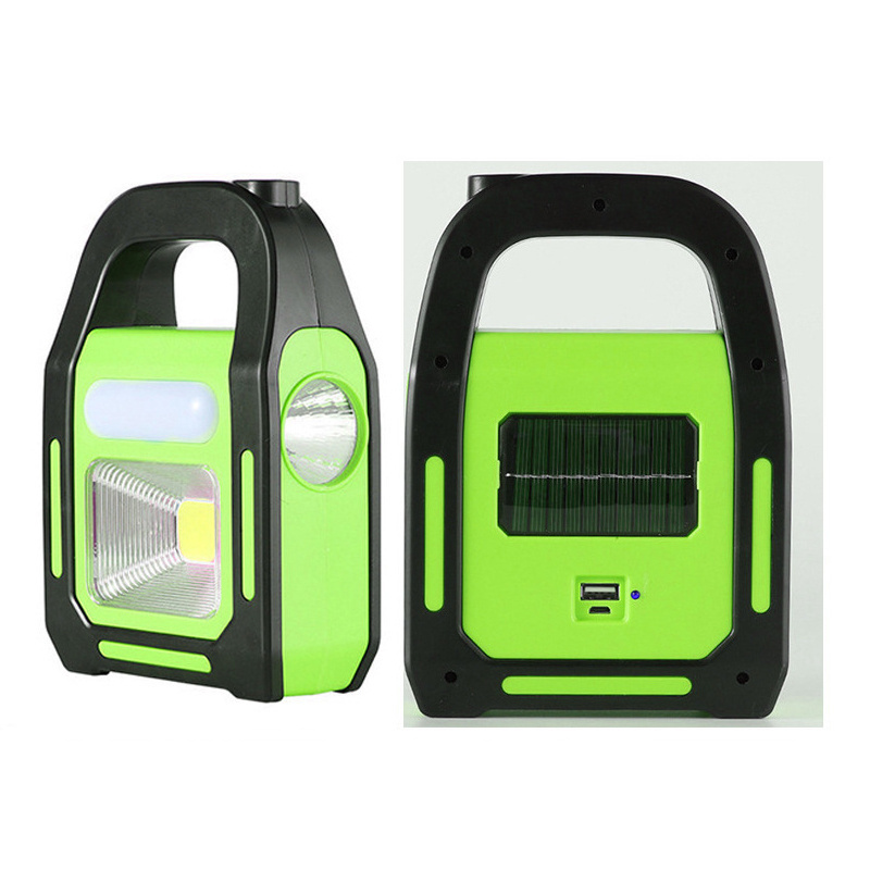 ZXX Rechargeable solar powered emergency lights usb charging camping lamps lanterns for outdoor home tent LED Work Lights