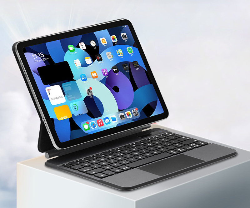 SY238 360 Degree Rotation iPad Keyboard with ABS Material Protective Case for iPad Pro 12.9