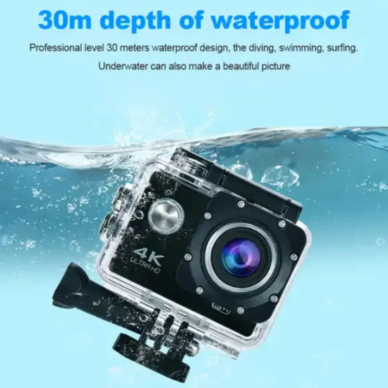 SY66 Wifi Action Camera 4K Video 2inch 140 Degree Wide Angle Waterproof Underwater Camera Underwater IP Camera