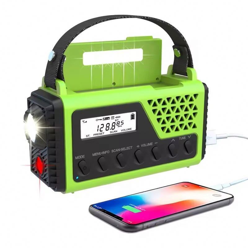 CJ90 Emergency Weather Solar Crank Dynamo LED Pocket Dab NOAA AM FM SW WB Flashlight Crank Radio With Solar Dynamo Radio