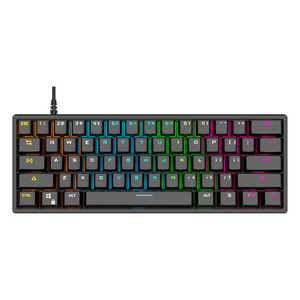 YS964 BT 2.4G RGB Backlit 63 Keys Compact 60 Percent Wireless USB 60% Mechanical Gaming Keyboard Blue switch