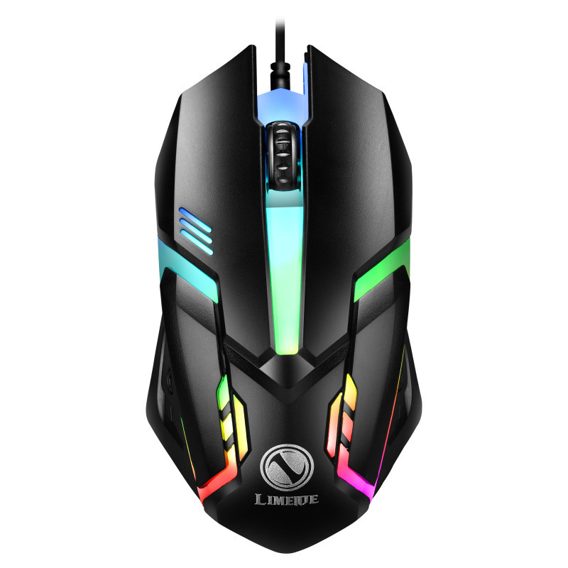 2022 New Arrival Cheap Usb 3d Mouse Coloful Backlit LED Rgb Wired Optical Gamer PC Mice Computer Office Gaming Mouse for game