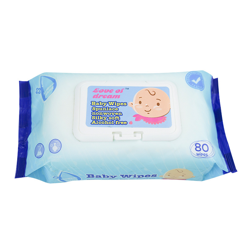 100 baby round paper wallet 10*20cm wet hand sanitizer tissue with cotton material  tissue for multiple usage wipes