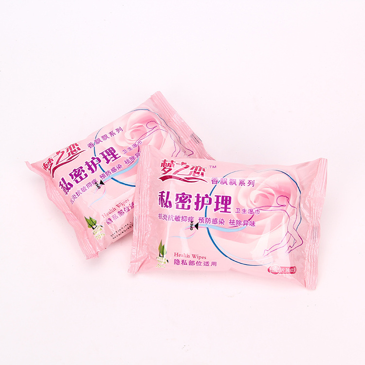 OEM Custom Private Label Organic Antibacterial Alcohol Free femininity After Wet Tissues Sex Wipes Cleaning Wet Wipes