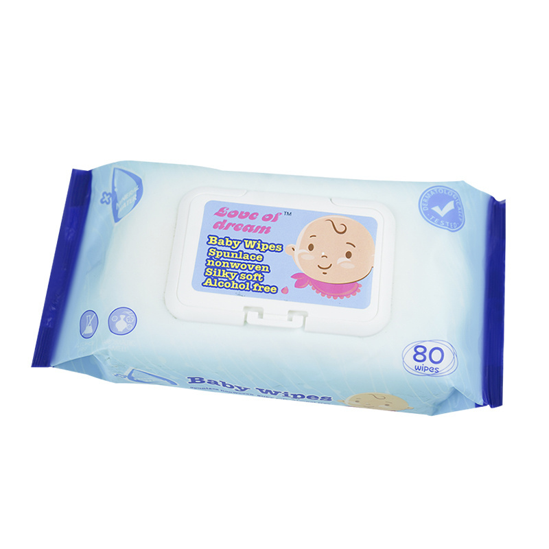 100 baby round paper wallet 10*20cm wet hand sanitizer tissue with cotton material  tissue for multiple usage wipes