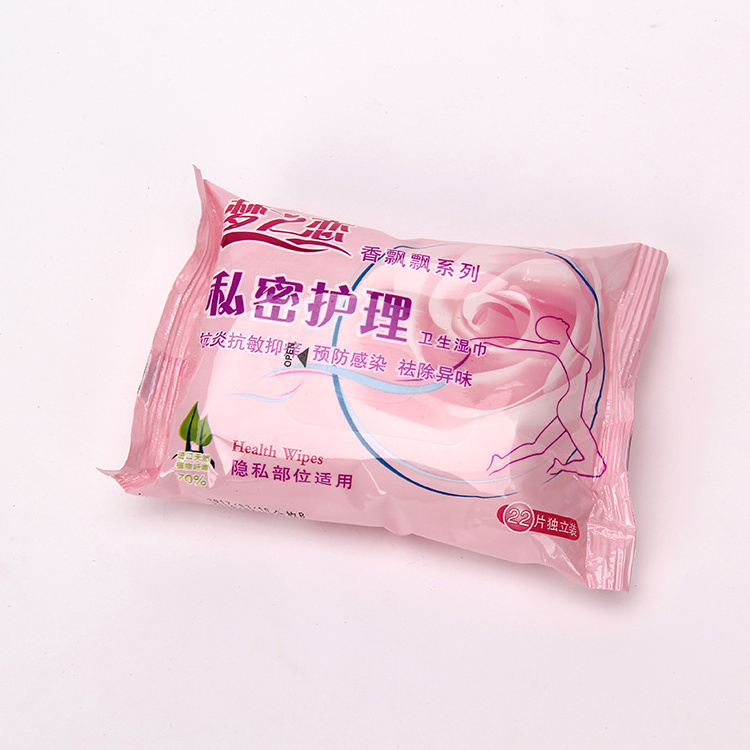 OEM Custom Private Label Organic Antibacterial Alcohol Free femininity After Wet Tissues Sex Wipes Cleaning Wet Wipes