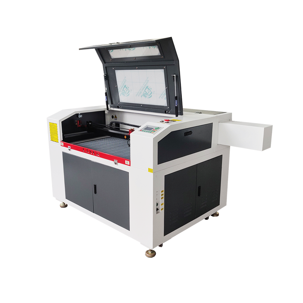 6090  3d crystal laser engraving machine price CNC  CO2 engraver with rotary  for glass