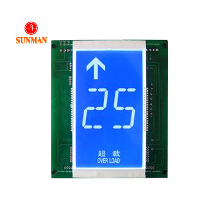 Cheap price LCM control alphanumeric manufacture customized elevator display 7 segment LCD panel