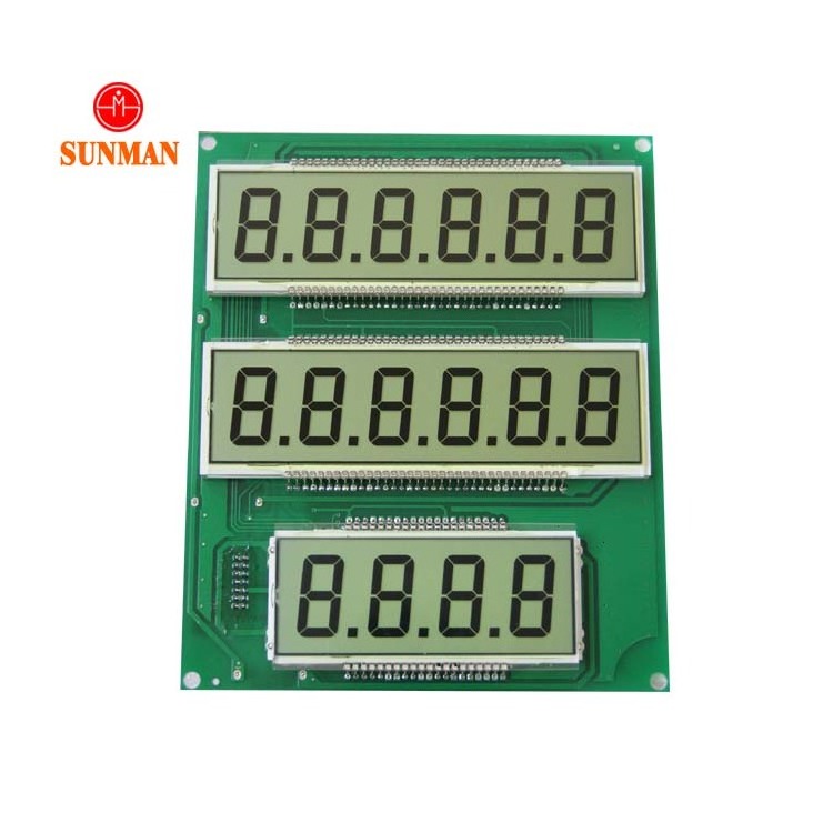 Segment  mono fuel pump lcd screen Customize segment lcd display for fuel dispenser tokico